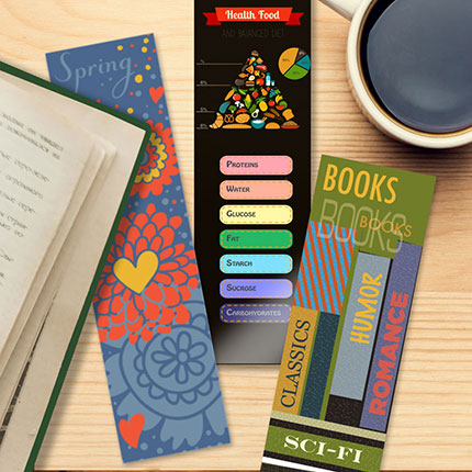 Matt laminated (silk) Bookmarks