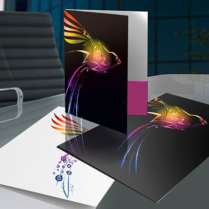 Metallic Foil Presentation folder