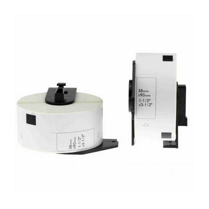 DK1208-Brother DK1208 - 38mm*90mm*400 Utiquettes compatible 