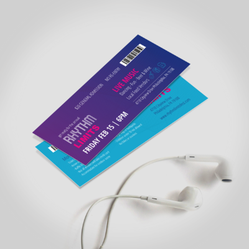  Event Numbered Tickets 