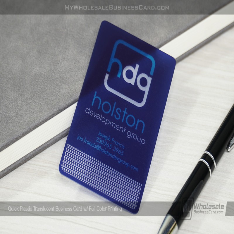 Quick Translucent Plastic Business Cards