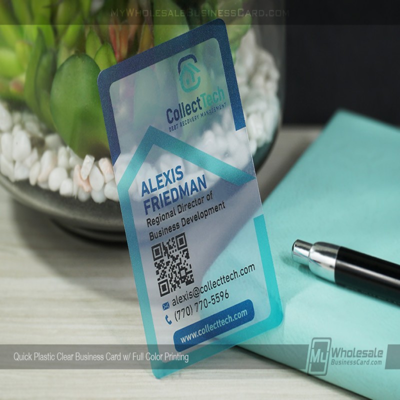 Quick Clear Plastic Business Cards