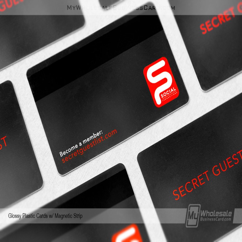Glossy Plastic Business Cards