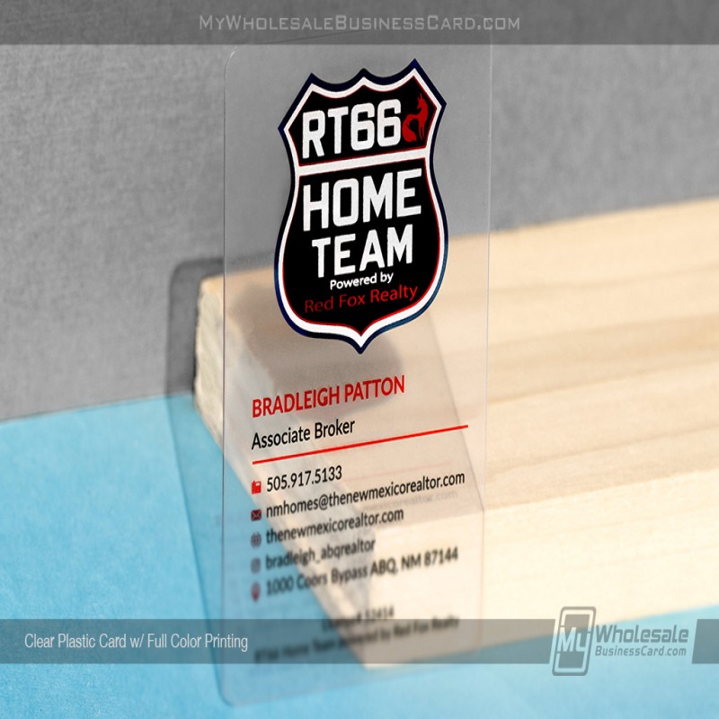 Clear Plastic Business Cards