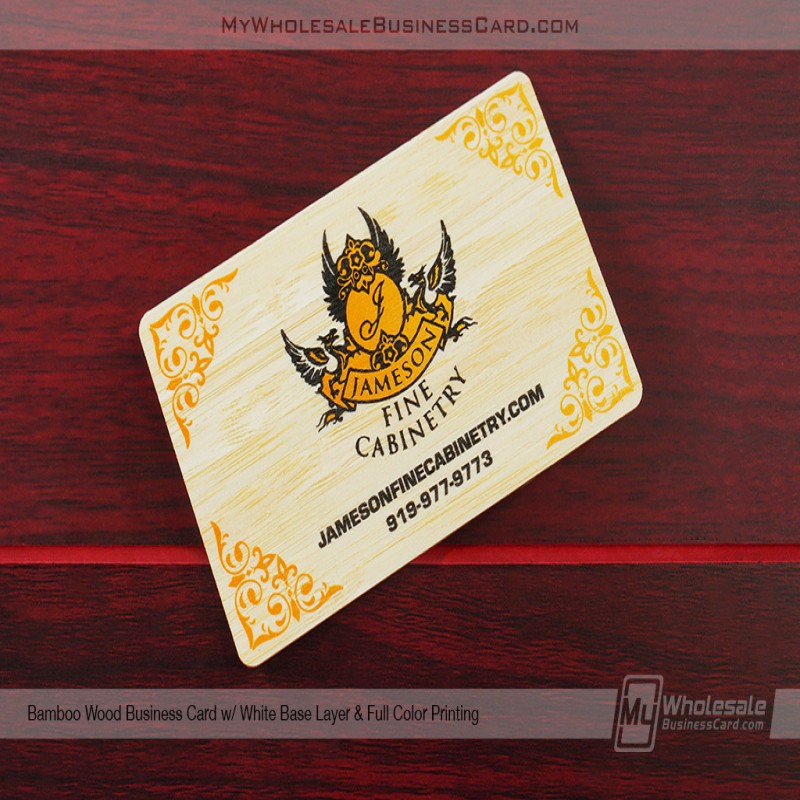 Bamboo Wood Business Cards